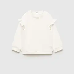 MANGO KIDS - Polerón Algodón Volantes Unisex Bebé