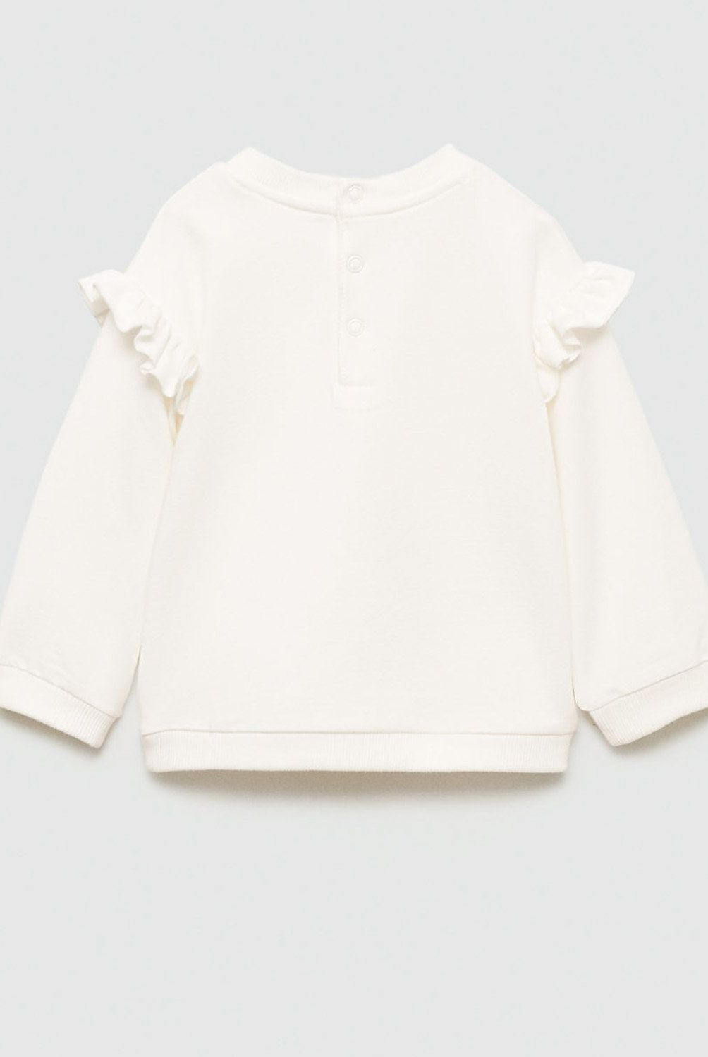 MANGO KIDS - Polerón Algodón Volantes Unisex Bebé Mango Kids