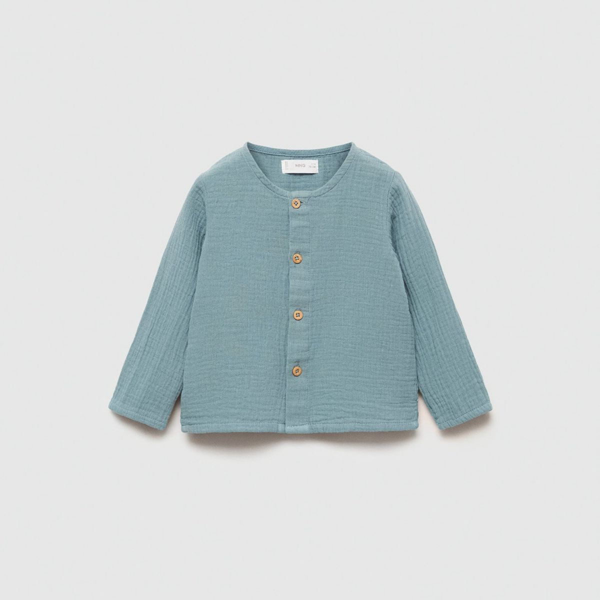 MANGO KIDS - Camisa Algodón Bambula Unisex Bebé Mango Kids