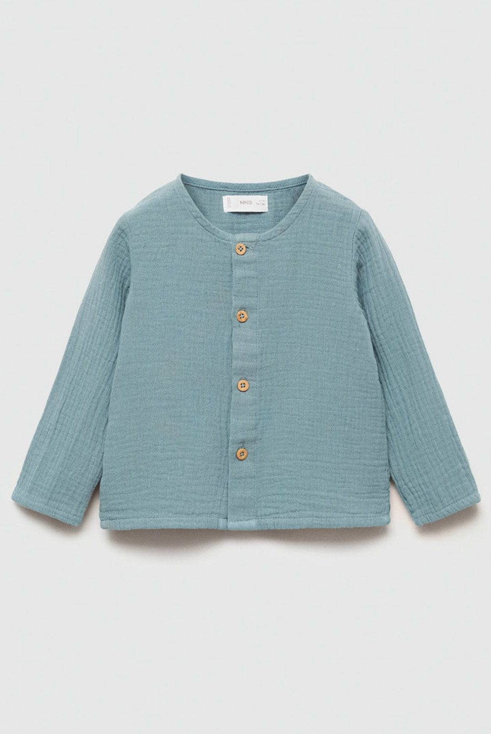 MANGO KIDS - Camisa Algodón Bambula Unisex Bebé Mango Kids