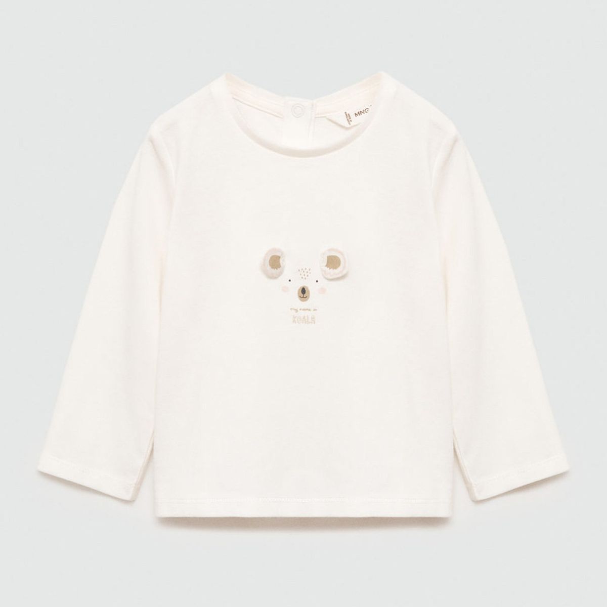 MANGO KIDS - Polera Manga Larga Estampada Unisex Bebé Mango Kids