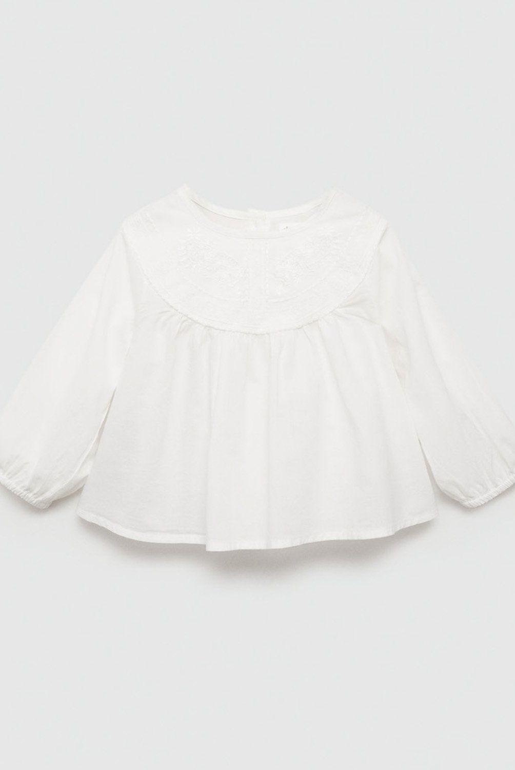 MANGO KIDS - Blusa Algodón Bordados Unisex Bebé Mango Kids