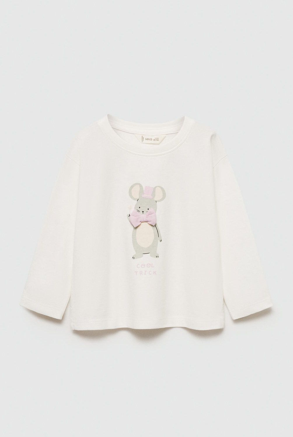 MANGO KIDS - Polera Estampada Algodón Bebé Niña Mango Kids
