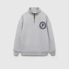 MANGO KIDS - Polerón Algodón Detalle Bordado Niño