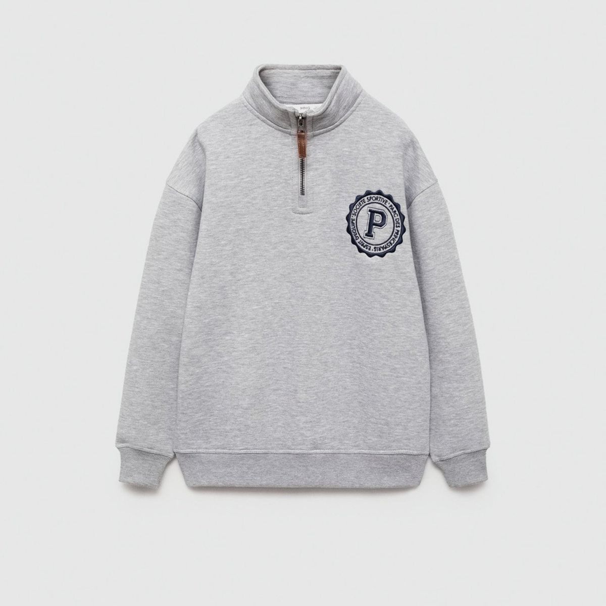 MANGO KIDS - Polerón Algodón Detalle Bordado Niño Mango Kids