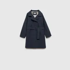 MANGO KIDS - Trench Clásico Cinturón Niña
