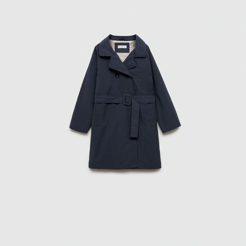 MANGO KIDS - Trench Clásico Cinturón Niña Mango Kids