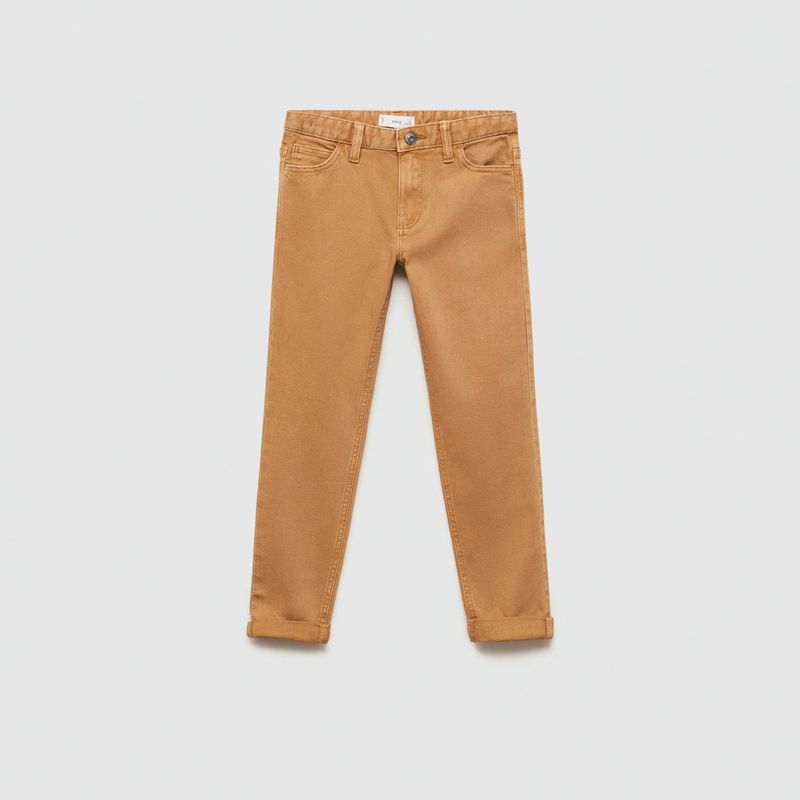 MANGO KIDS - Pantalón Recto Algodón Niño Mango Kids