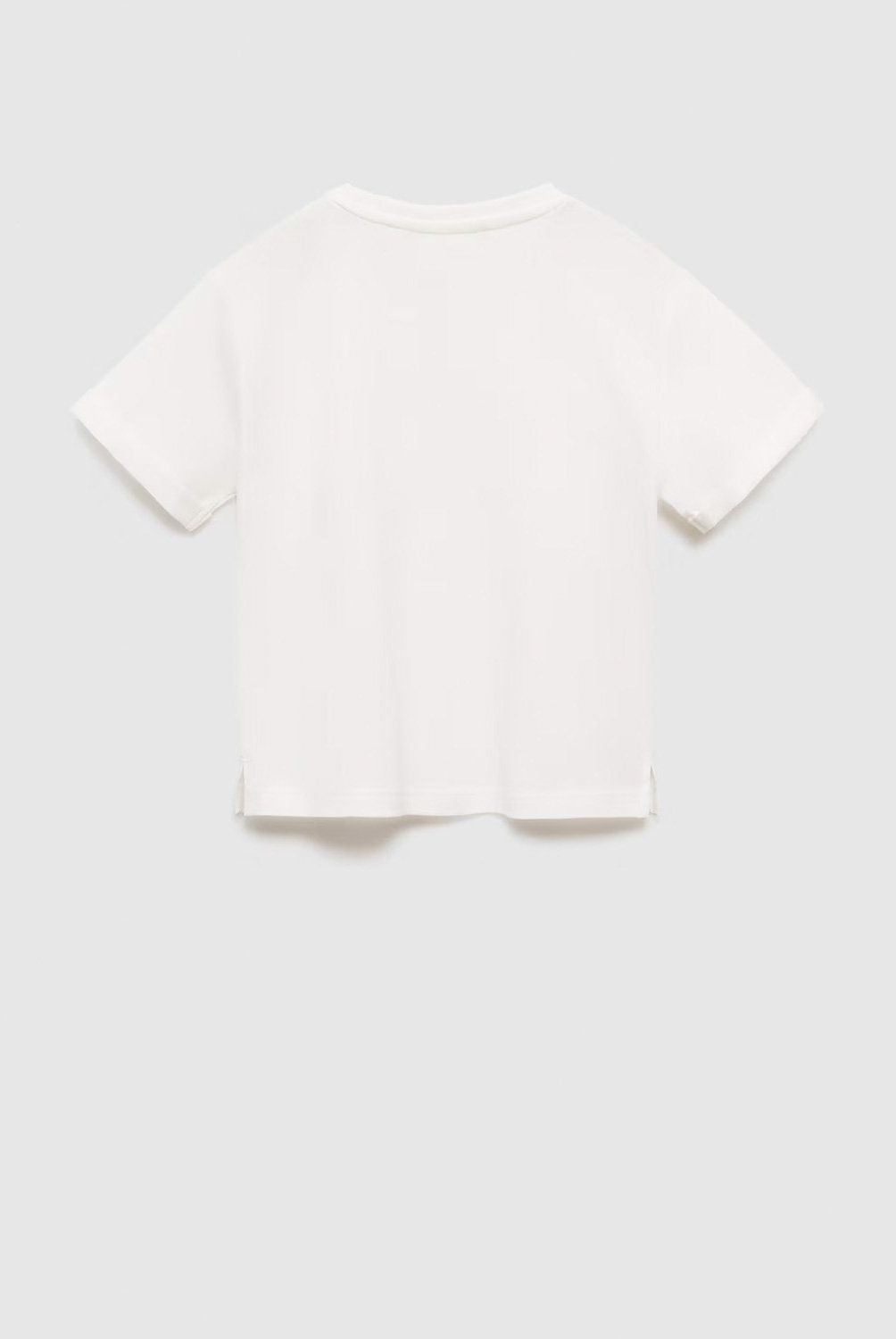 MANGO KIDS - Polera Mensaje Bordado Niña Mango Kids