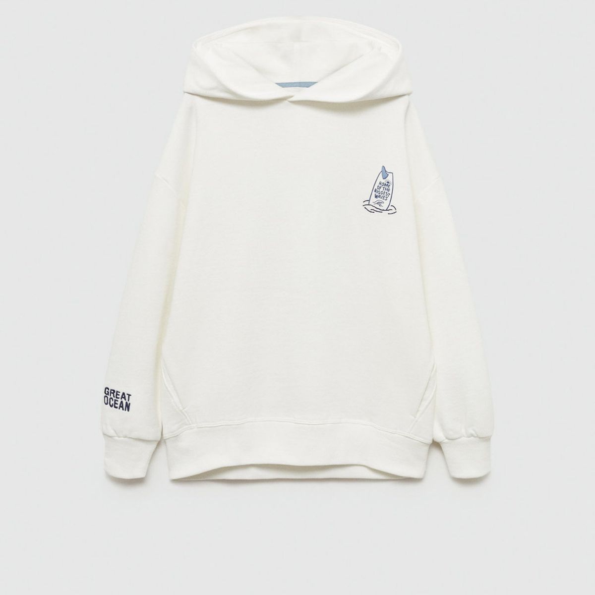 MANGO KIDS - Polerón Algodón Detalle Bordado Niño Mango Kids