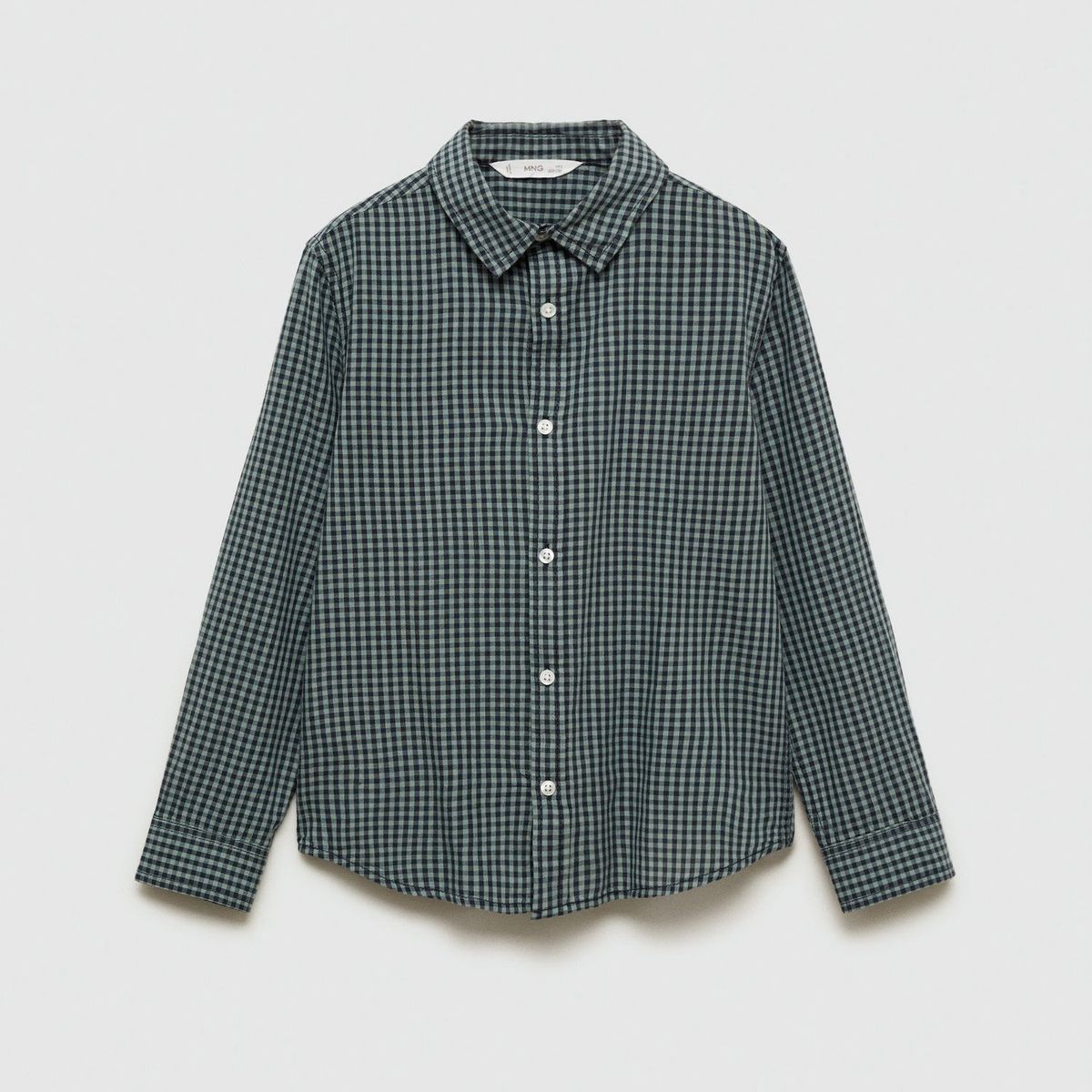 MANGO KIDS - Camisa Micro Cuadros Niño Mango Kids