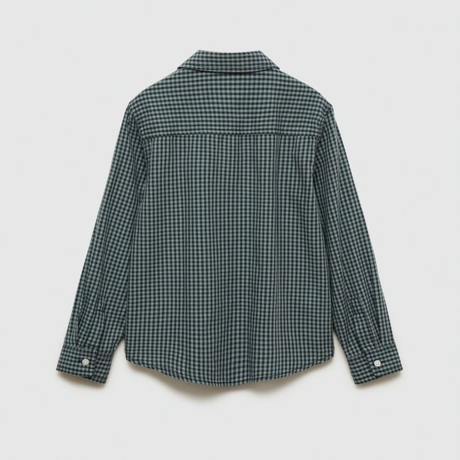 MANGO KIDS - Camisa Micro Cuadros Niño Mango Kids