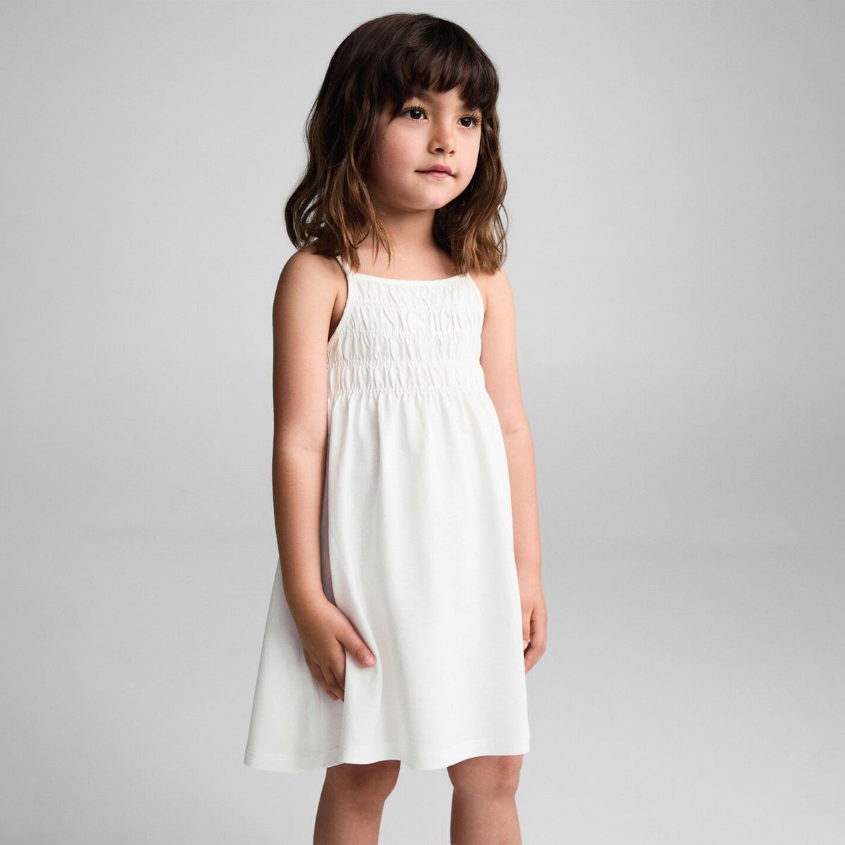MANGO KIDS - Vestido Detalles Fruncidos Bebé Niña Mango Kids