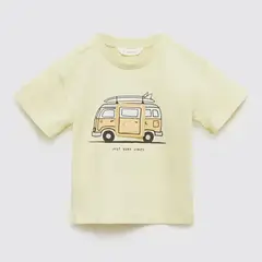 MANGO KIDS - Polera Estampado Relieve Bebé Niño