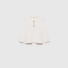 MANGO KIDS - Polera Algodón Manga Larga Bebé Niño