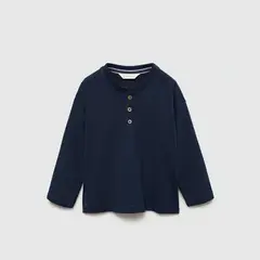 MANGO KIDS - Polera Algodón Manga Larga Bebé Niño