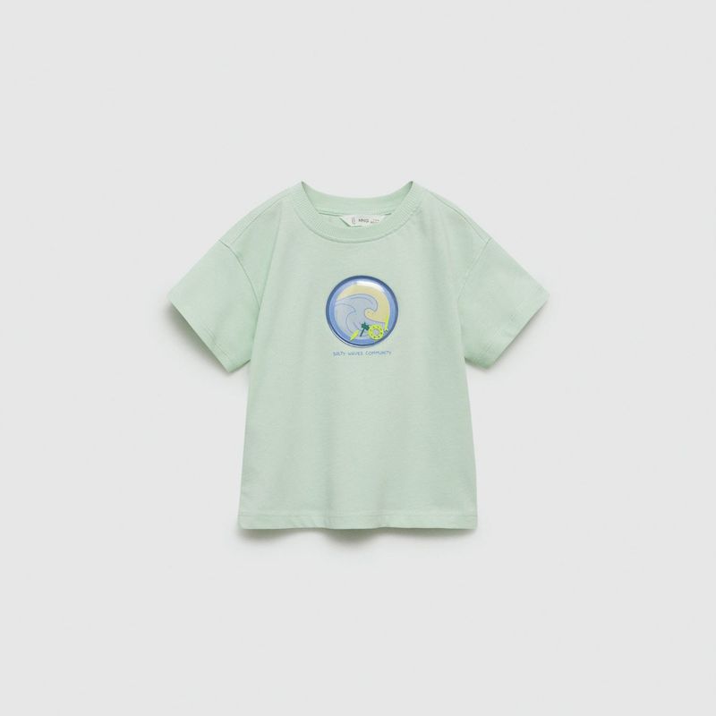 MANGO KIDS - Polera Estampada Detalle Relieve Bebé Niño Mango Kids