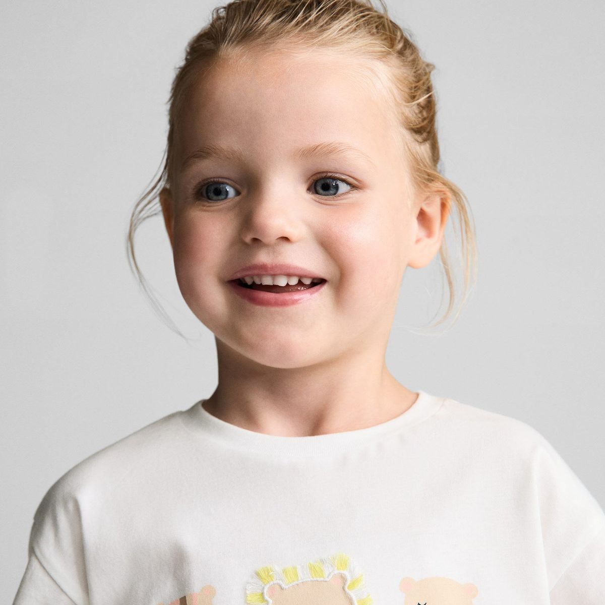 MANGO KIDS - Polera Algodón Estampado Animales Bebé Niña Mango Kids