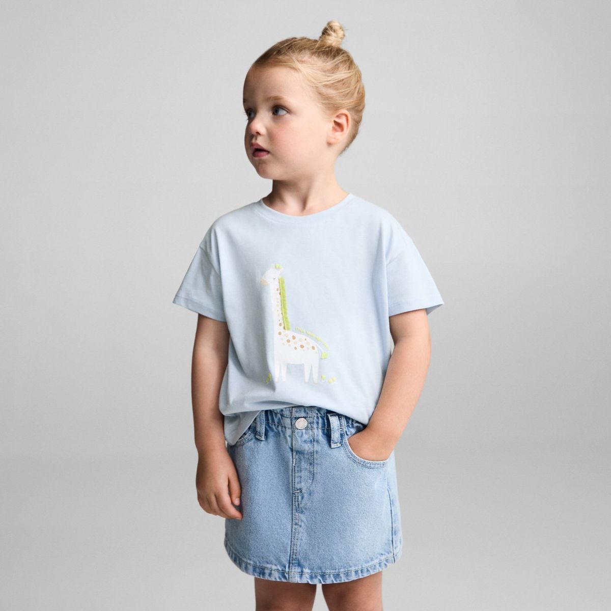 MANGO KIDS - Polera Estampada Algodón Bebé Niña Mango Kids