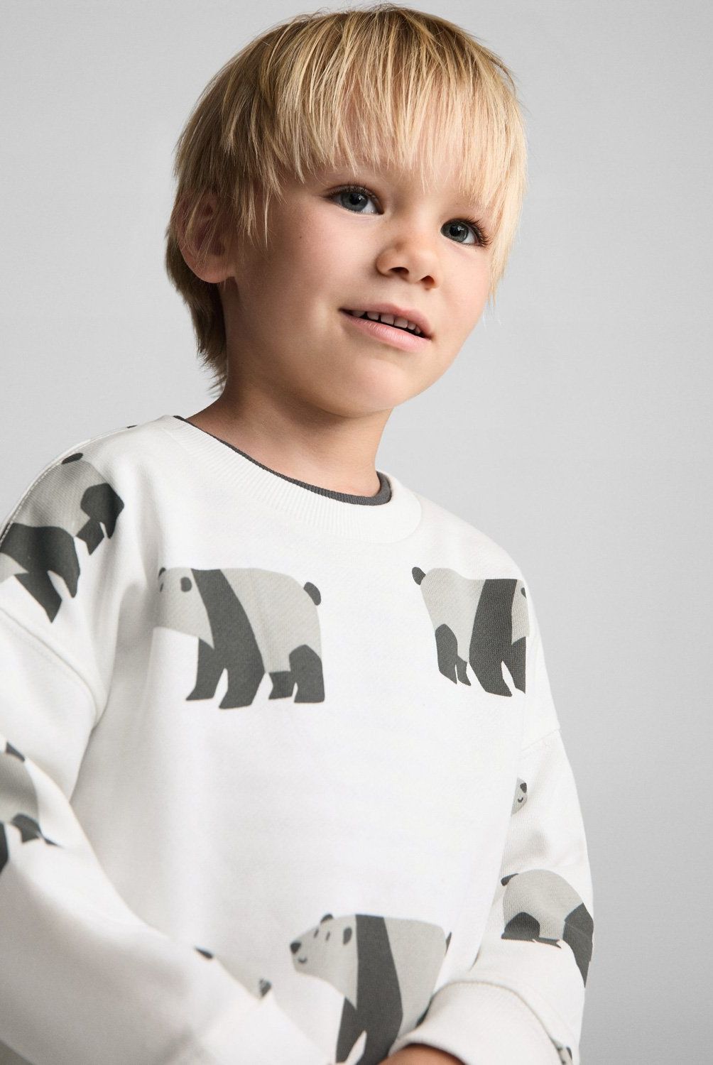 MANGO KIDS - Polerón Estampada Oso Niño Mango Kids