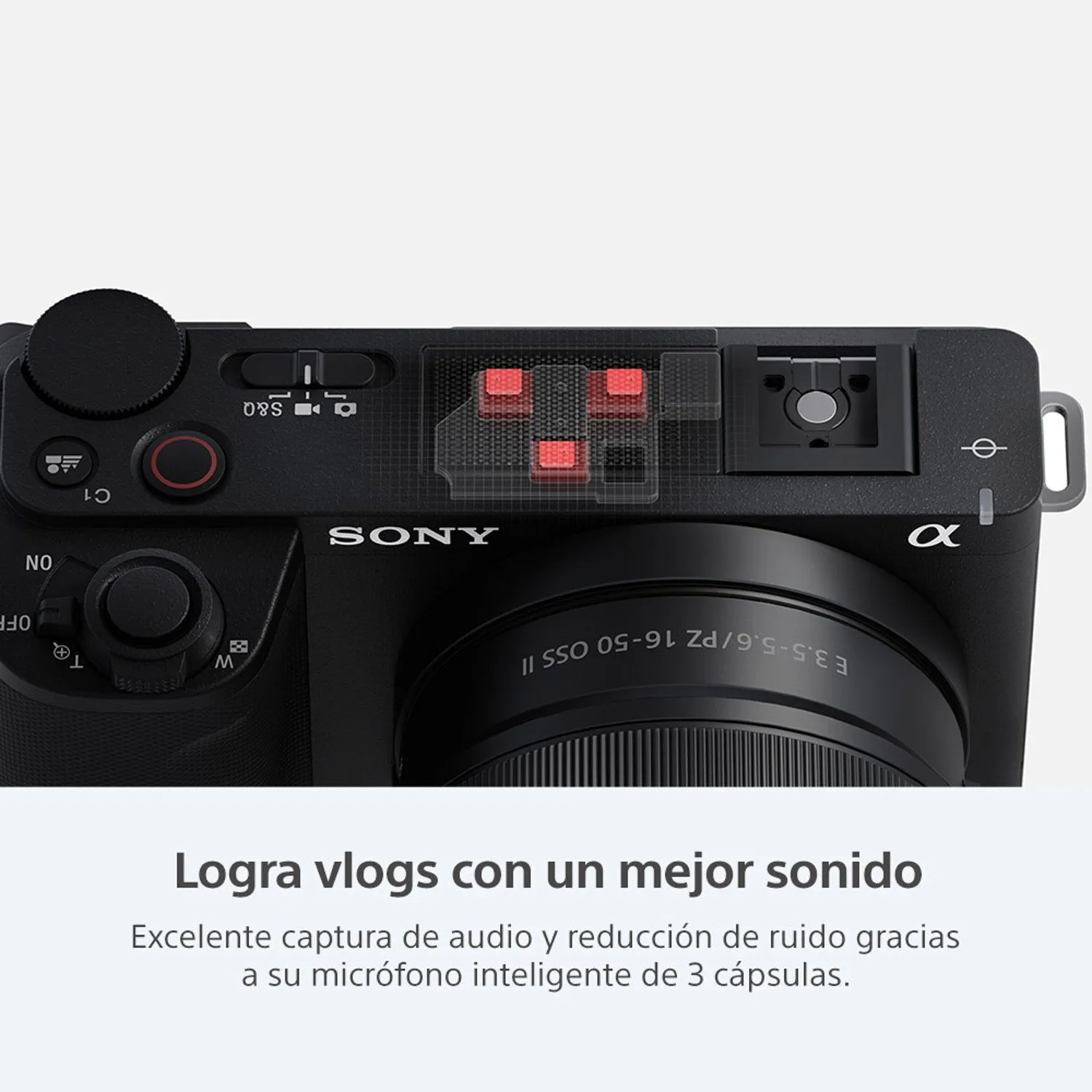 SONY Cámara ZV-E10 II Para Blogs + Lente SELP16502 Sony