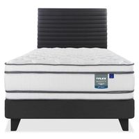 Cama Europea Majesty 1.5 Plaza Box + Respaldo Modern