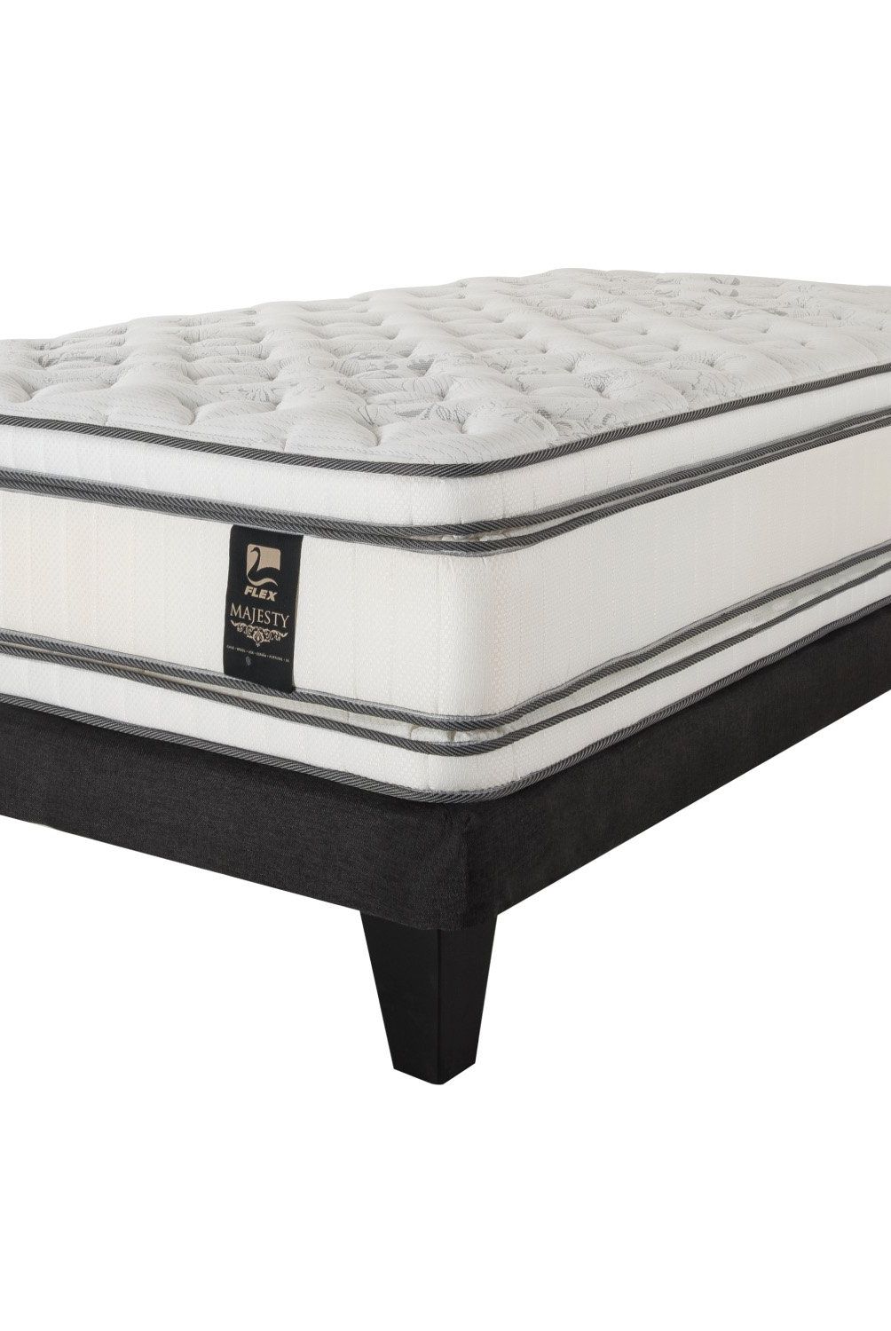FLEX - Cama Europea Majesty Graf 1.5 Plazas X 2.00Mt Flex