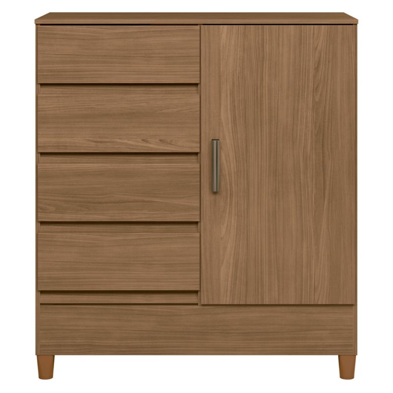 ALTAVISION - Cómoda Fit 1.4 1 Puerta 4 Cajones Jequitiba Altavisión