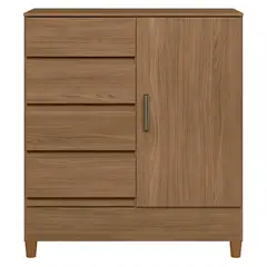 ALTAVISION - Cómoda Fit 1.4 1 Puerta 4 Cajones Jequitiba Altavisión
