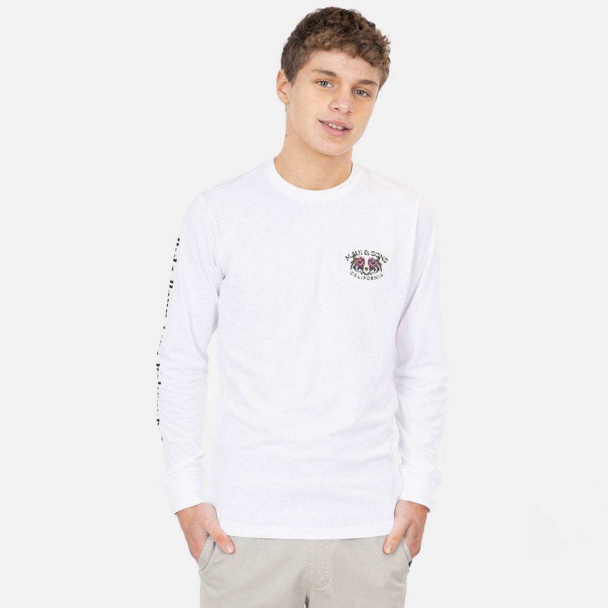 MAUI AND SONS - Polera Manga Larga Niño Maui And Sons