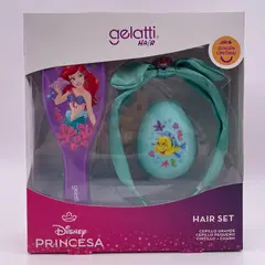 GELATTI - Set 2 Cepillos Pelo-Cintillo Ariel Niña
