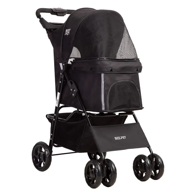 BEBESIT Coche Mascotas Negro Beepet
