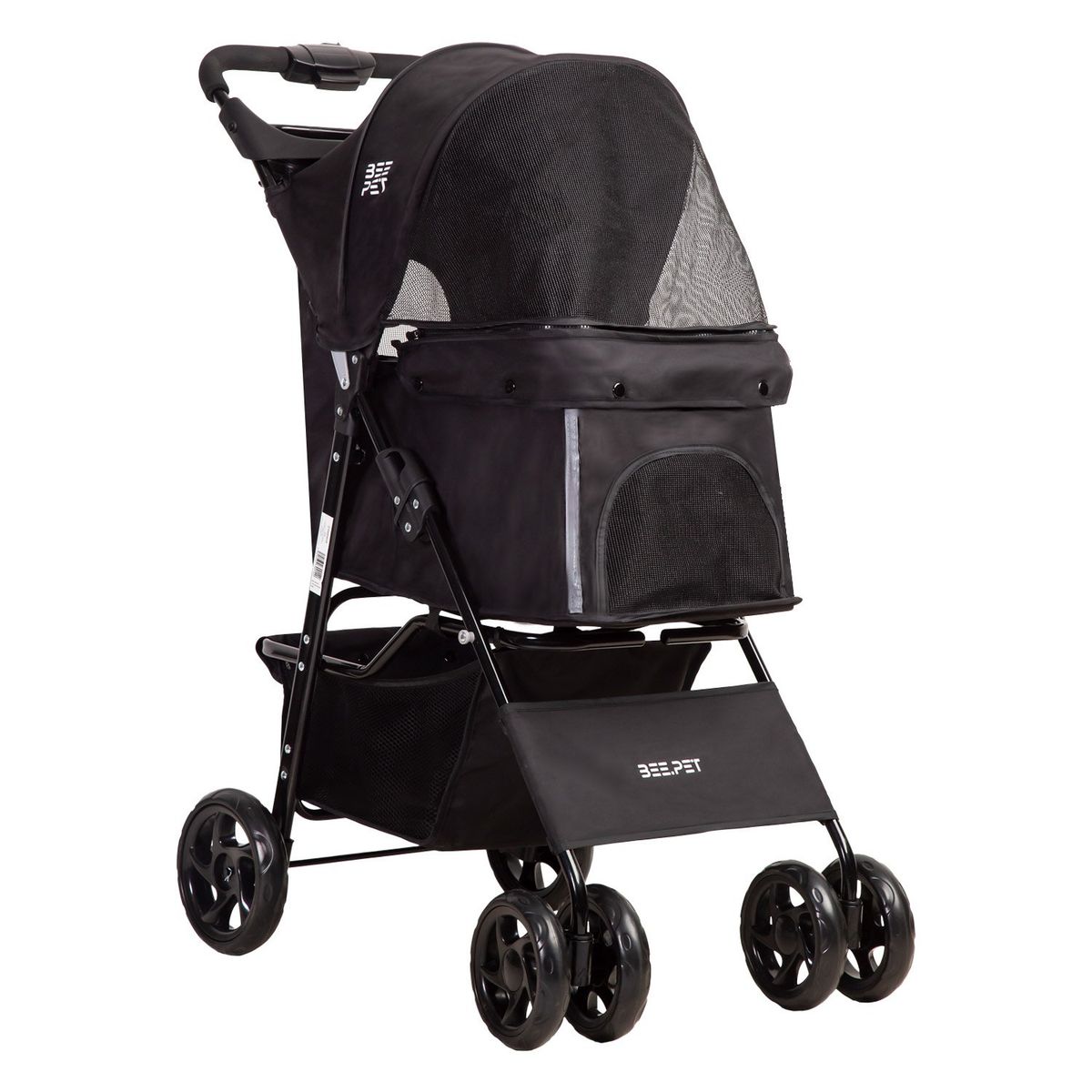BEBESIT - Coche Mascotas  Negro Beepet Bebesit