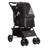 BEBESIT - Coche Mascotas Negro Beepet