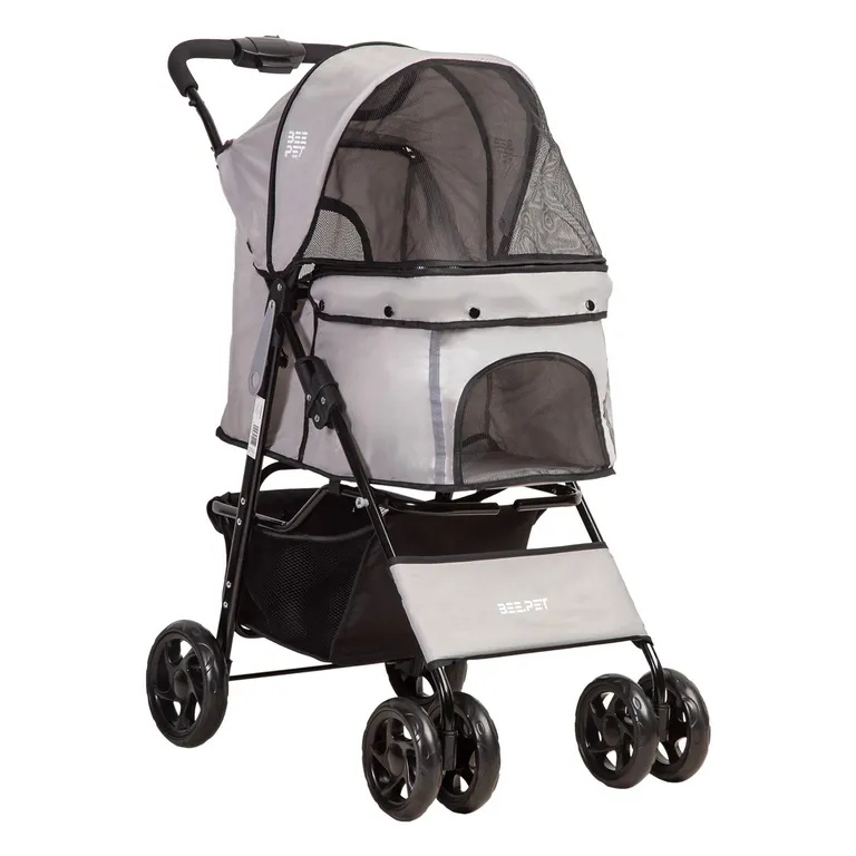BEBESIT Coche Mascotas Gris Beepet