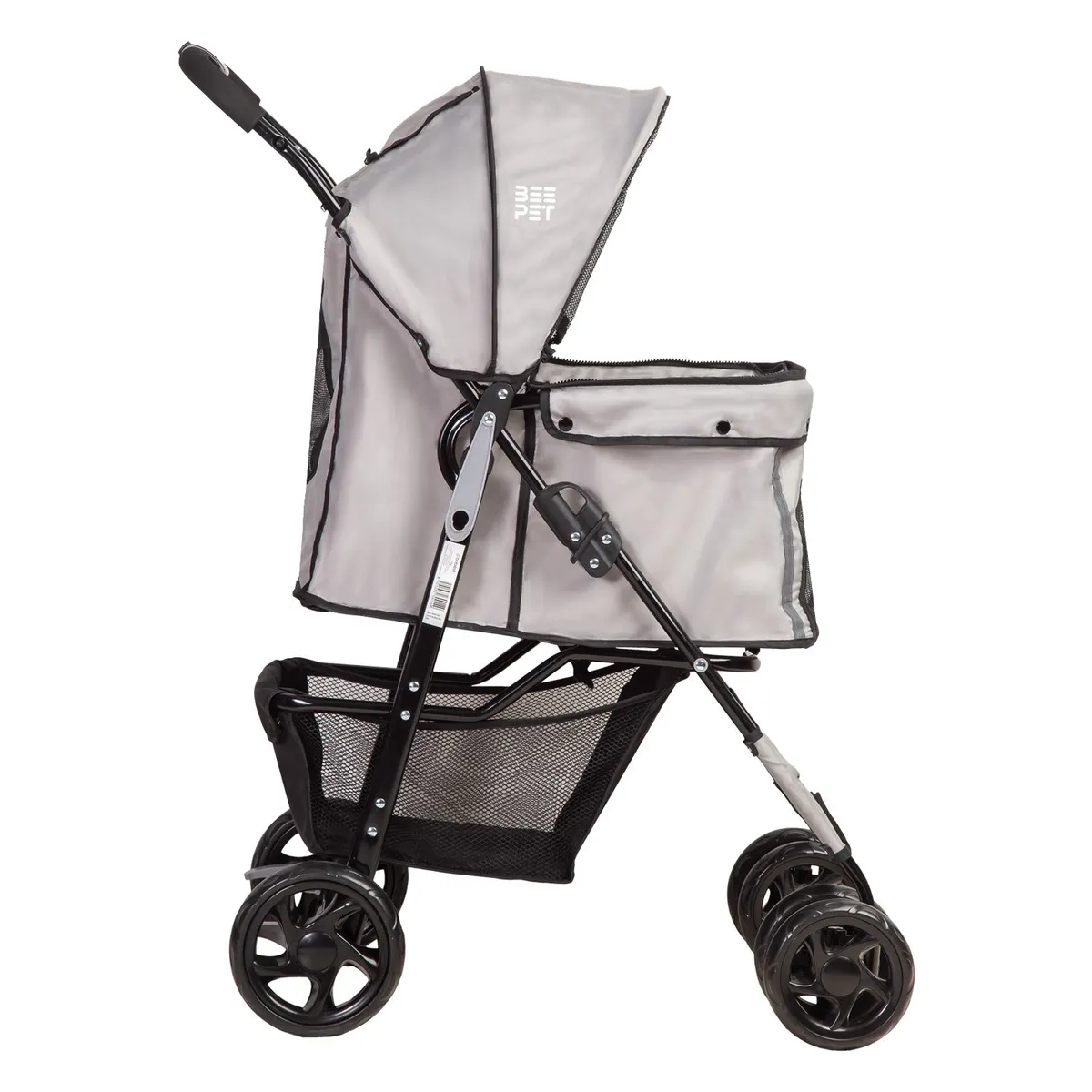 BEBESIT - Coche Mascotas Gris Beepet Bebesit