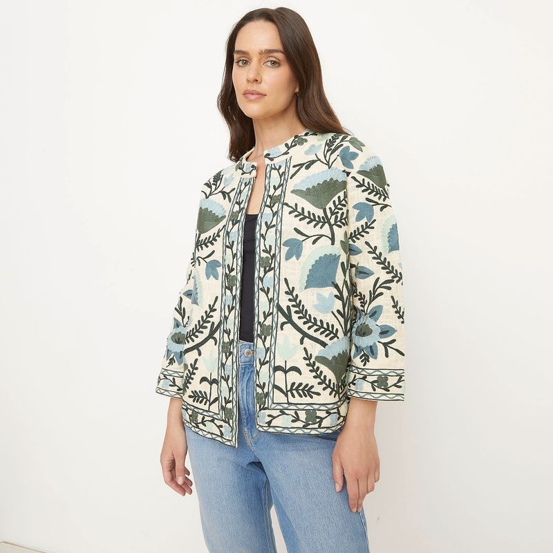 MAISON 123 - Chaqueta Bordada Mujer Maison 123