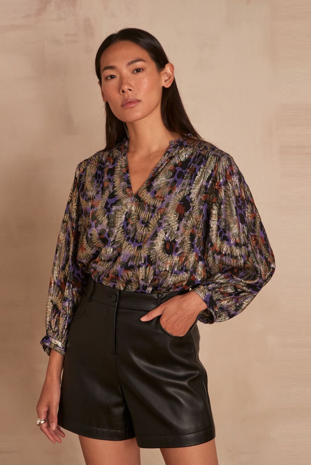 MAISON 123 - Blusa Manga Larga Mujer 123