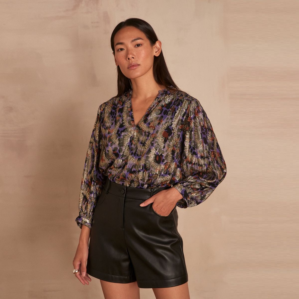 MAISON 123 - Blusa Manga Larga Mujer 123