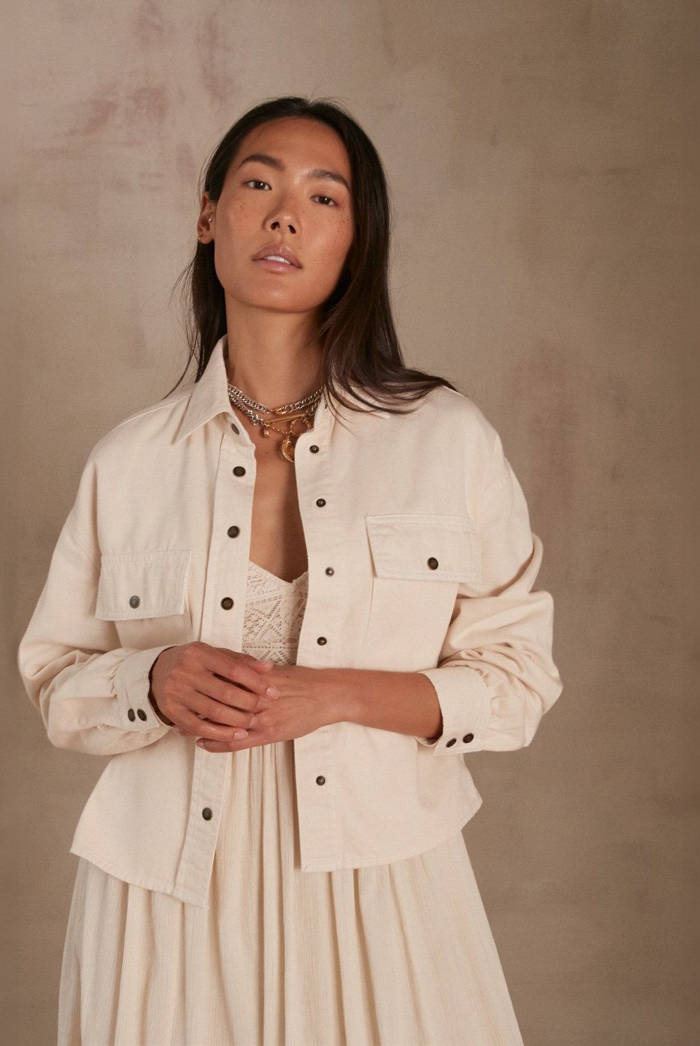 MAISON 123 - Chaqueta 100% Lino Mujer Maison 123