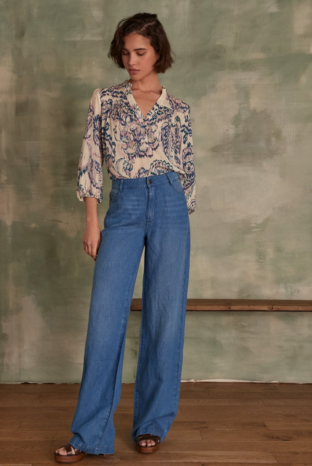 MAISON 123 - Pantalón Wide Mujer Maison 123