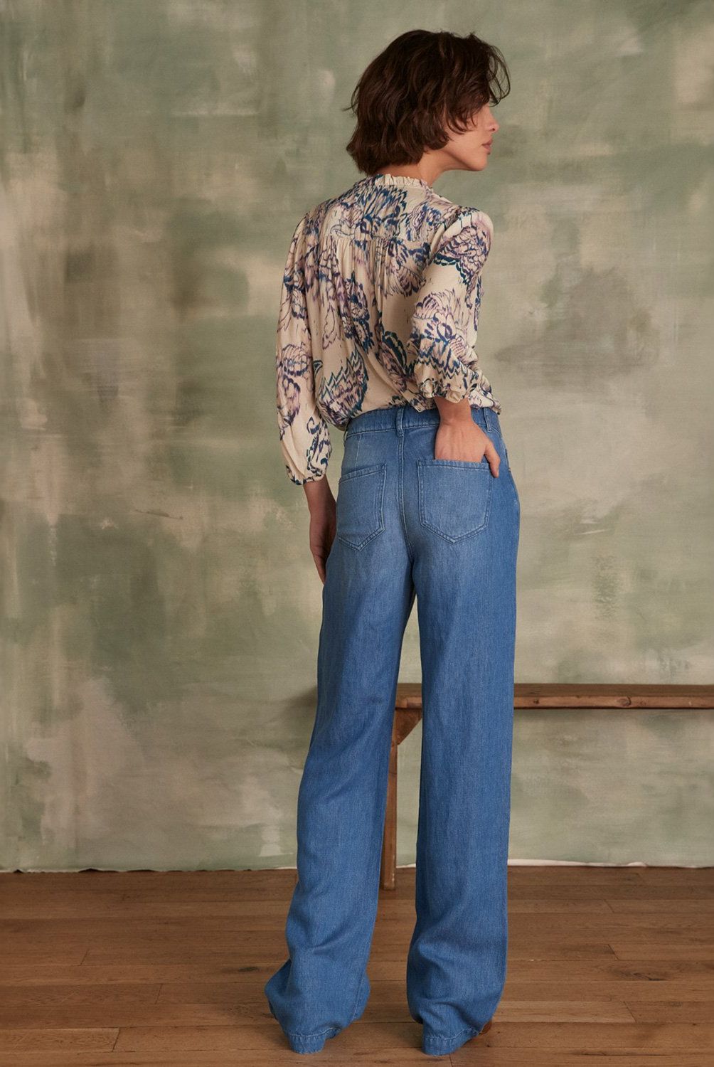 MAISON 123 - Pantalón Wide Mujer Maison 123