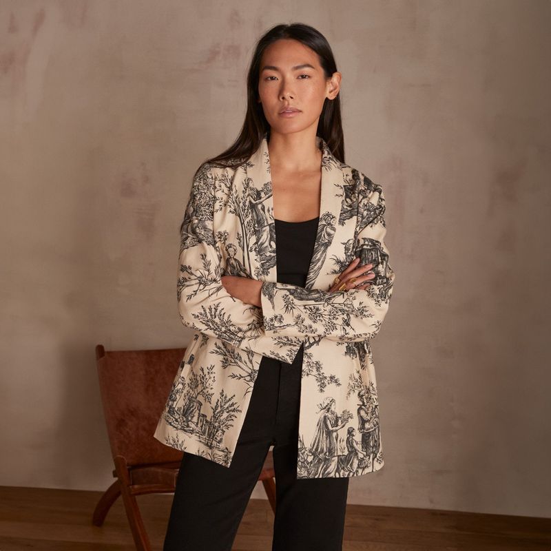 MAISON 123 - Blazer Estampado Mujer Maison 123