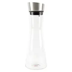 OROLEY - Jarra Vidrio Con Tapa Acero Inoxidable 1 Litro Siena