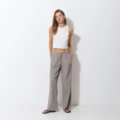 BROWNIE - Pantalón Fluido Tachas Mujer