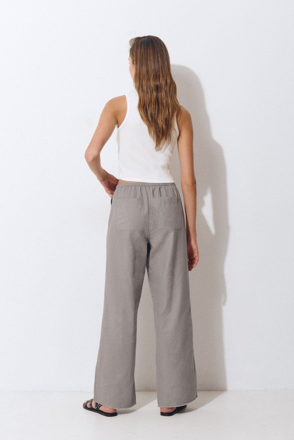 BROWNIE - Pantalón Fluido Tachas Mujer Brownie