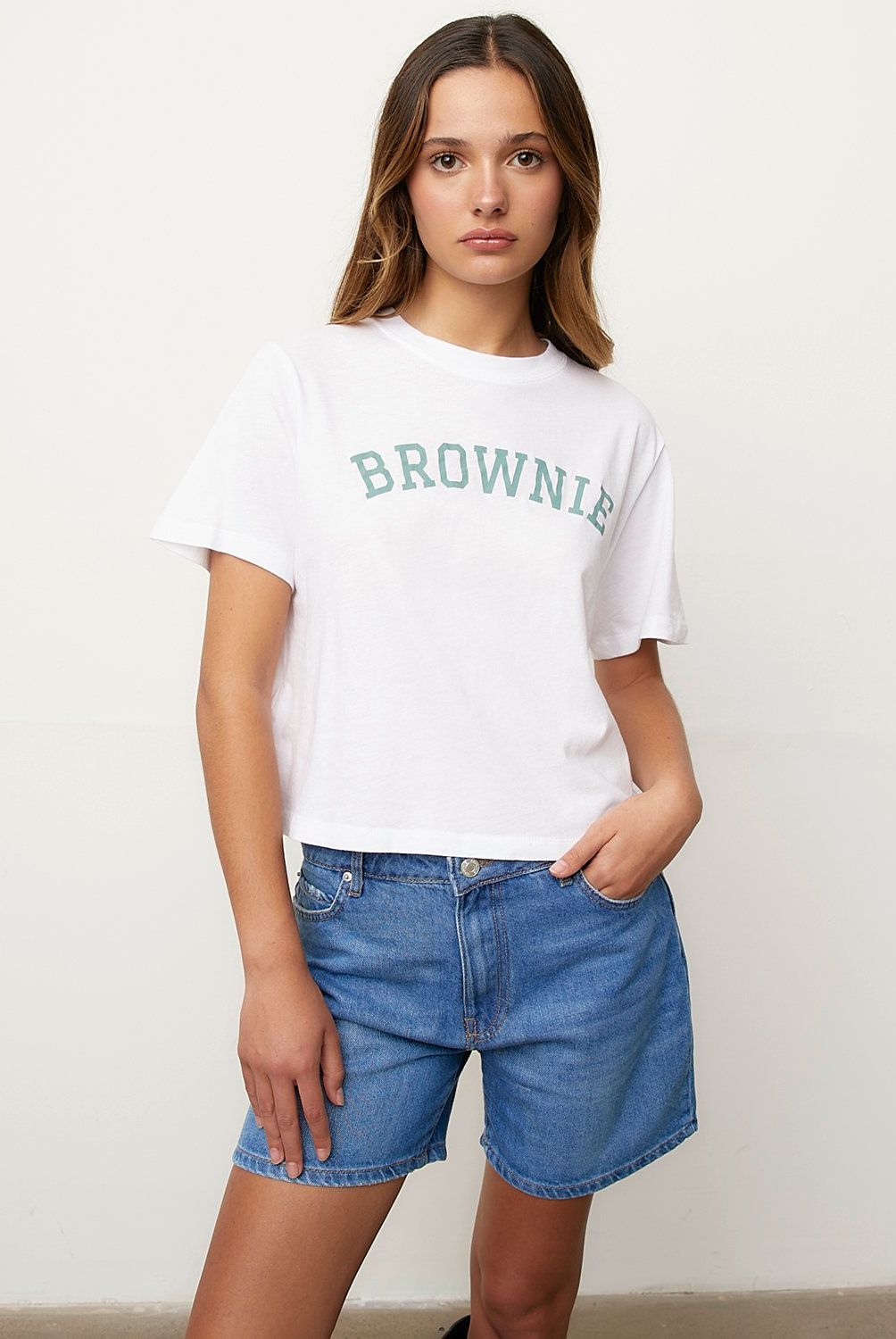 BROWNIE - Polera Verde Mujer Brownie