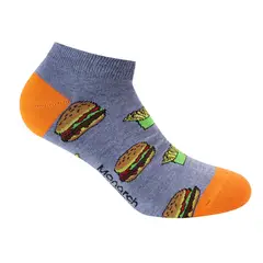 MONARCH - Calcetín Bamboo Diseño Hamburguesa Largo 0/4 Hombre