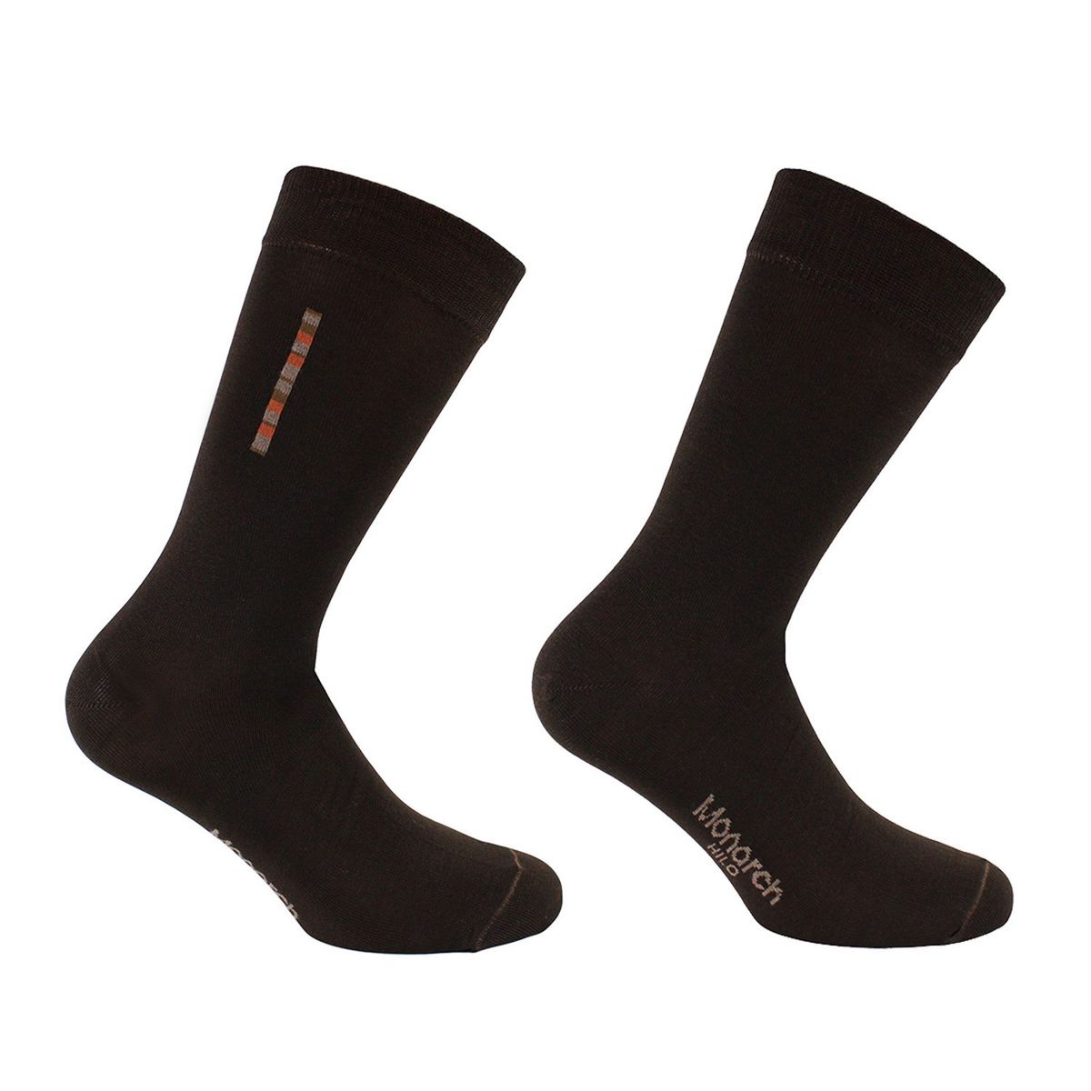 MONARCH - Pack De 2 Calcetines Hilo Barra Largo Americano Hombre Monarch
