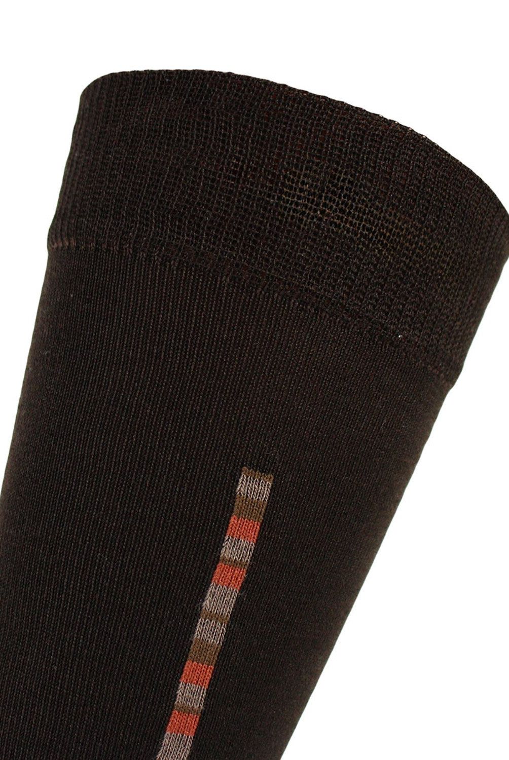 MONARCH - Pack De 2 Calcetines Hilo Barra Largo Americano Hombre Monarch